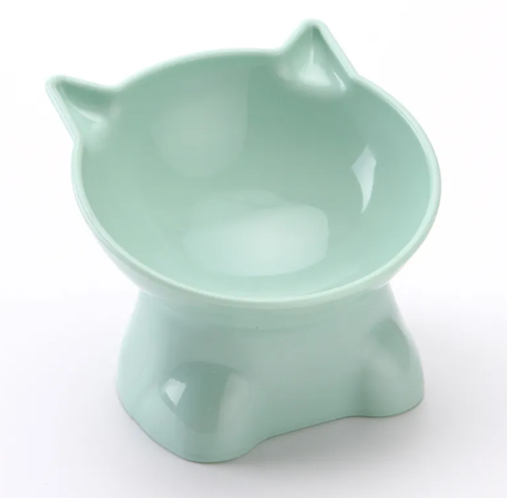 Nordic Style Tilted Pet Bowl – Elevated Design for Cats & Small Dogs