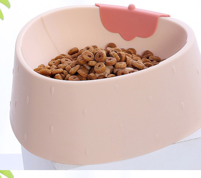 Slow Feeder Pet Bowl – Strawberry Design for Healthy Eating & Bloat Prevention