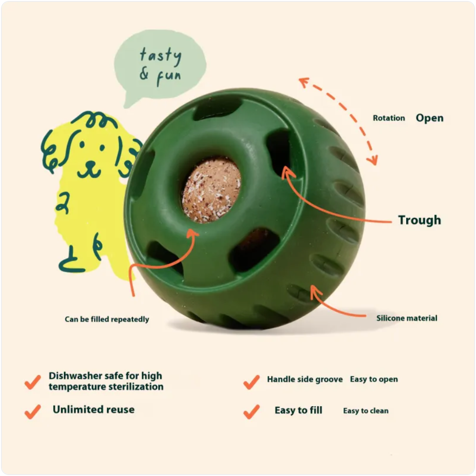 Interactive Slow Feeder Dog Bowl – Silicone Puzzle Toy for Healthy Eating