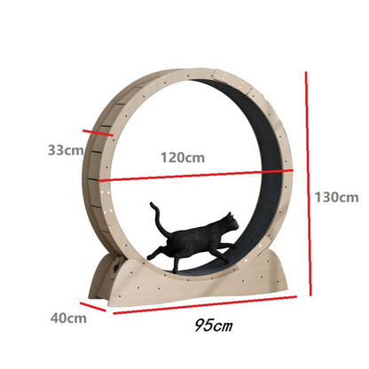 Cat Exercise Wheel & Treadmill – Silent-Spin Running Roller for Indoor Cats