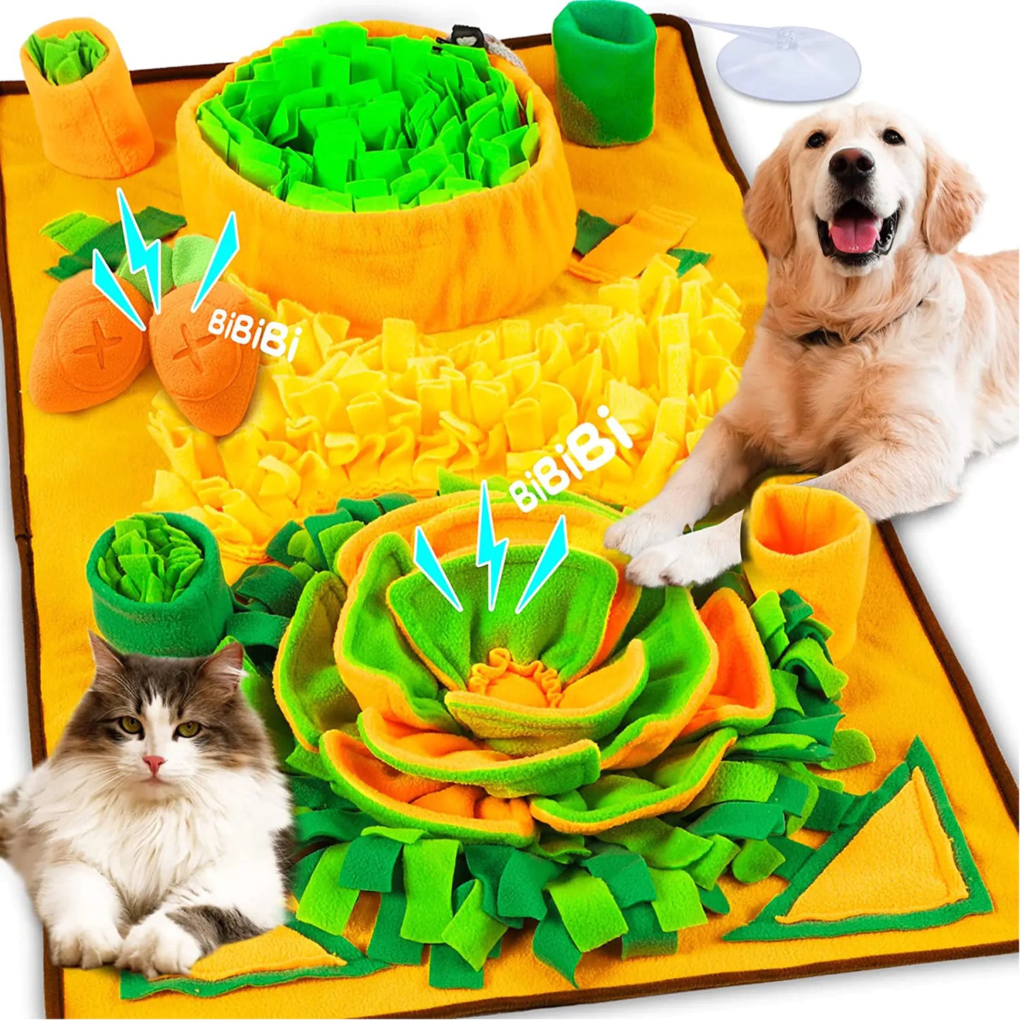 Pet Snuffle Mat for Dogs and Cats Interactive Toy Mat Slow Feeder
