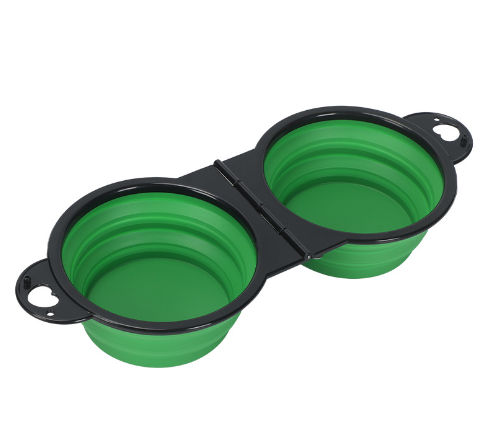 Collapsible Silicone Travel Pet Bowl – Portable Water & Food Bowl for Dogs