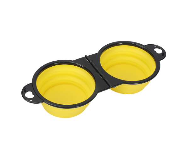 Collapsible Silicone Travel Pet Bowl – Portable Water & Food Bowl for Dogs