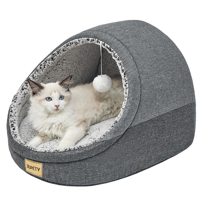Cozy Cat Cave Bed – Washable Hideaway for Indoor Cats