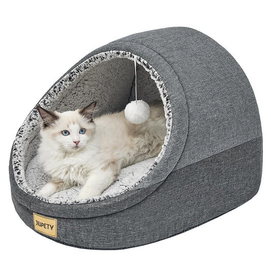 Cozy Cat Cave Bed – Washable Hideaway for Indoor Cats