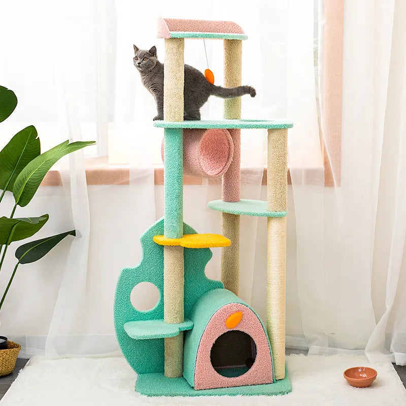 Large Sisal Cat Scratching Post – Heavy-Duty Claw Care Tower for Indoor Cats