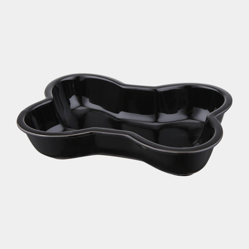 Large Ceramic Elevated Dog Bowl – Anti-Tip Design for Cervical & Spine Support