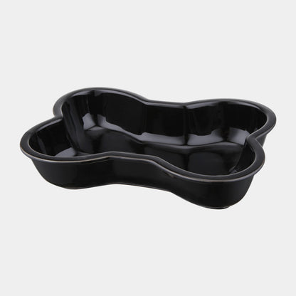 Large Ceramic Elevated Dog Bowl – Anti-Tip Design for Cervical & Spine Support