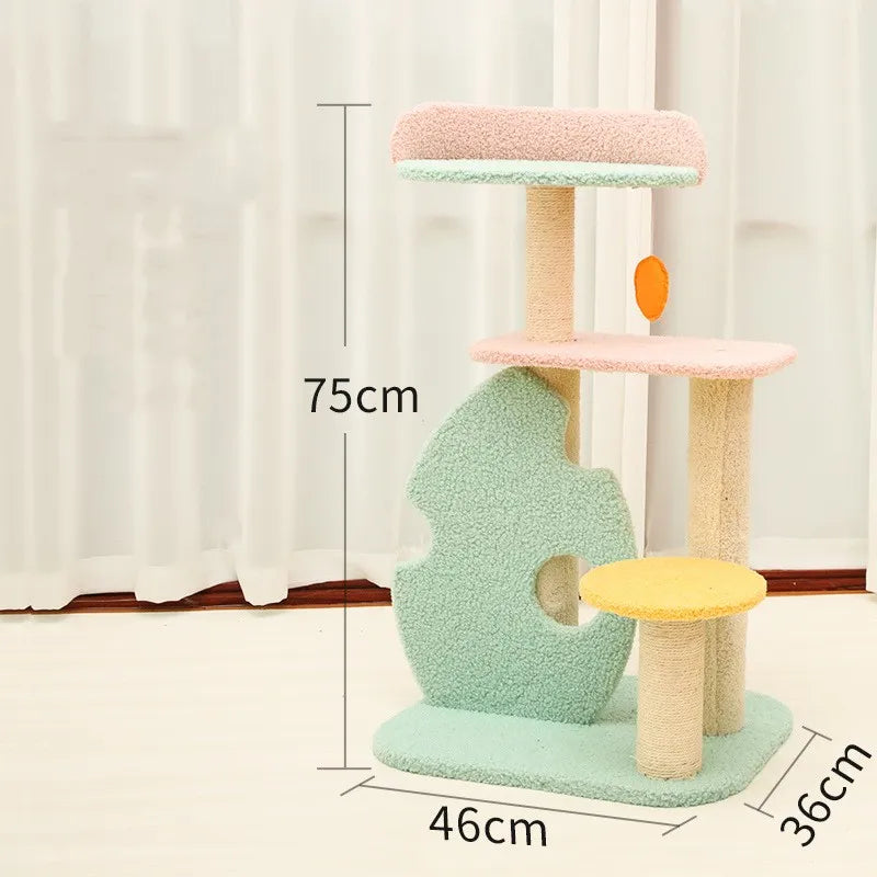 Large Sisal Cat Scratching Post – Heavy-Duty Claw Care Tower for Indoor Cats