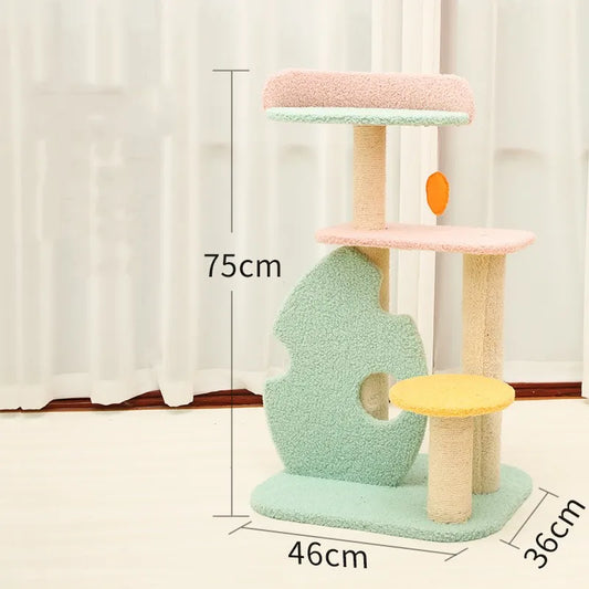 Large Sisal Cat Scratching Post – Heavy-Duty Claw Care Tower for Indoor Cats