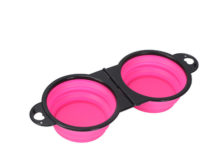 Collapsible Silicone Travel Pet Bowl – Portable Water & Food Bowl for Dogs