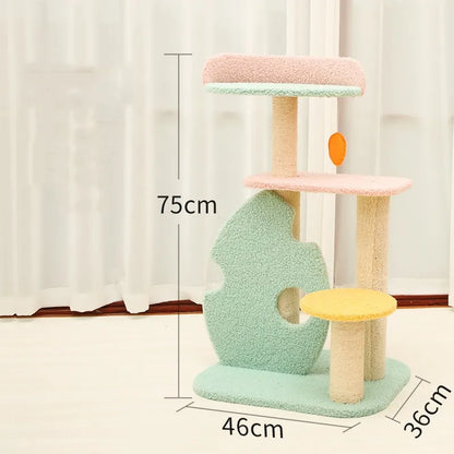 Large Sisal Cat Scratching Post – Heavy-Duty Claw Care Tower for Indoor Cats