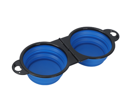 Collapsible Silicone Travel Pet Bowl – Portable Water & Food Bowl for Dogs