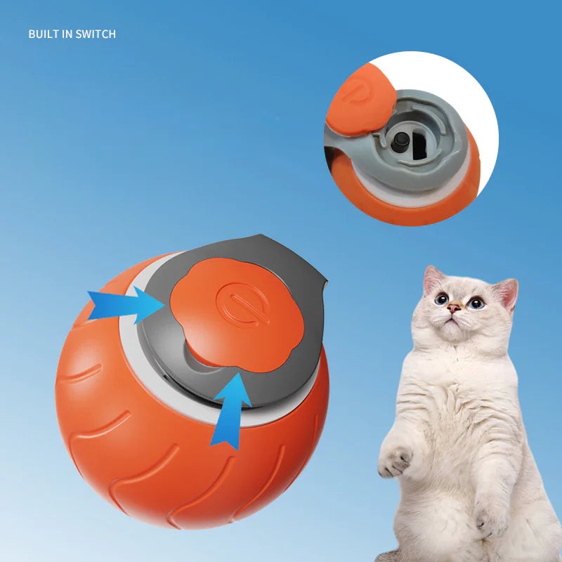 Speedy Whisker Cat Toy, Interactive Motion Toy for Cats, USB Rechargeable Cat Ball