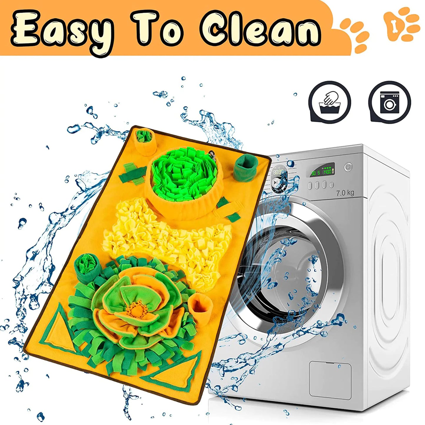 Pet Snuffle Mat for Dogs and Cats Interactive Toy Mat Slow Feeder